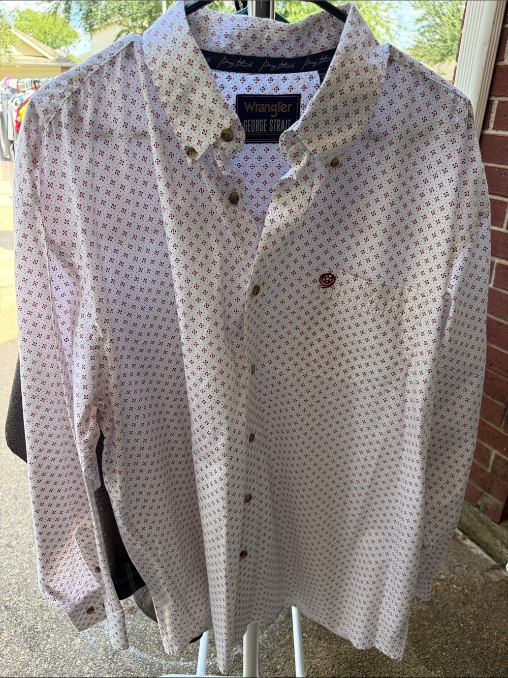 Wrangler George Strait with Red Micro Print